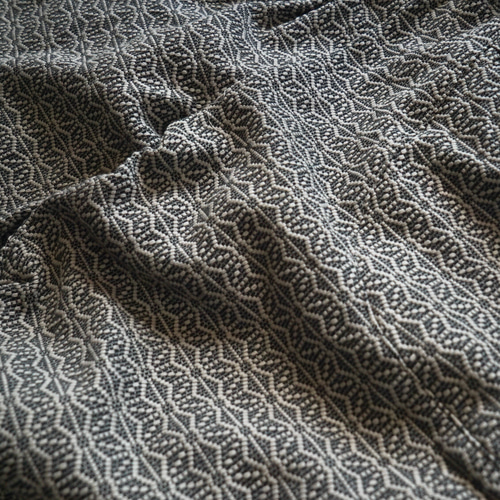 麻柄キャンプワークパンツ/カーキ/刺し子織 ロングパンツ UZUiRO