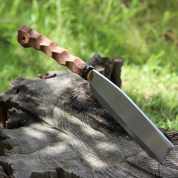鏡面　先丸柳刃包丁 尺寸 V金10号 人工象牙八角柄　kitchen knife 先丸柳刃 V金10号 420mm 全鋼本焼 両鏡面 八角黒檀柄 鞘付き