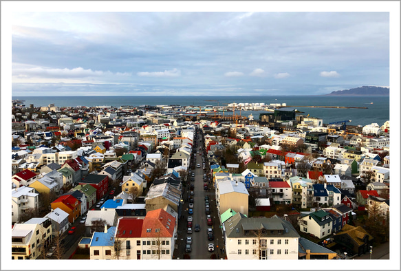 Reykjavik（レイキャビク）の町並み ｜ アイスランドの風景ポストカード 1枚目の画像