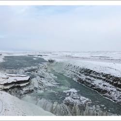 Gullfoss（グトルフォス）の滝 ｜ アイスランドの風景ポストカード 1枚目の画像