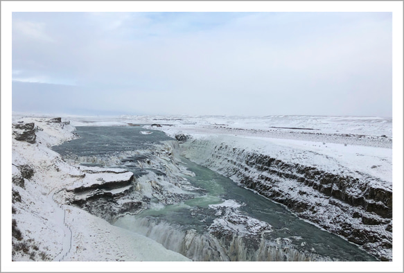 Gullfoss（グトルフォス）の滝 ｜ アイスランドの風景ポストカード 1枚目の画像