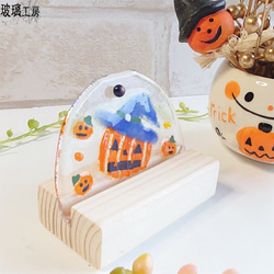 ハロウィン　Halloween　ジャックオランタン　カボチャ　パンプキン　10月　半円 8枚目の画像