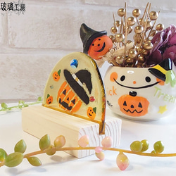 ハロウィン　Halloween　ジャックオランタン　カボチャ　パンプキン　10月　半円 5枚目の画像