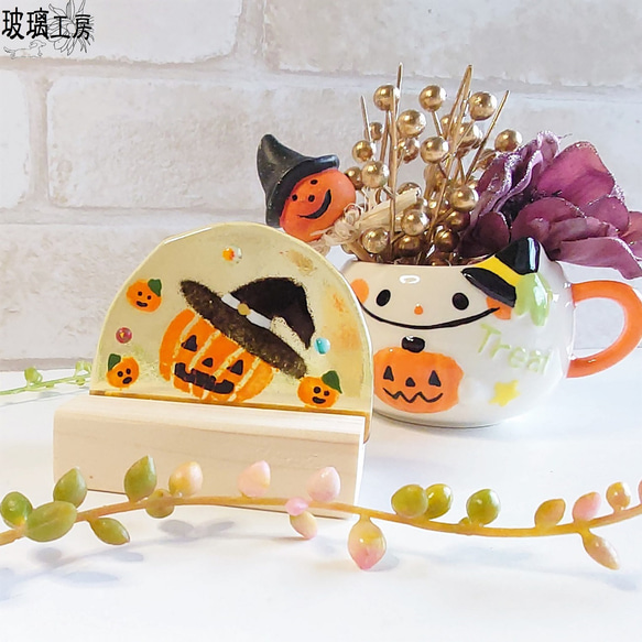 ハロウィン　Halloween　ジャックオランタン　カボチャ　パンプキン　10月　半円 9枚目の画像