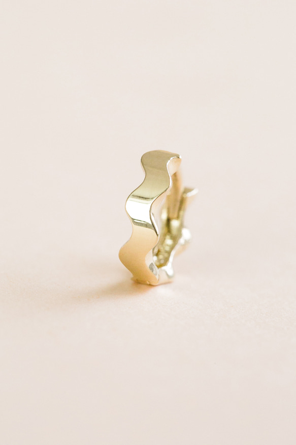 14K金 ゴールド 耳 鼻 軟骨 ニップル ヘリックス トラガス メンズ レディース フープ ピアス リング イヤリン 4枚目の画像
