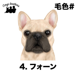 【 フレンチブルドッグ 水彩画風 毛色6色 】　スマホケース　クリアソフトケース　犬　うちの子　Android対応 5枚目の画像