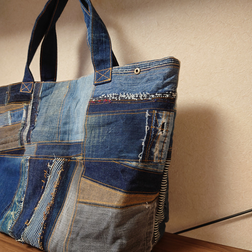 新品未使用 デニムパッチワークコロリンバッグ 楽天市場】デニムバッグ