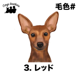 【 ミニチュアピンシャー 水彩画風 毛色4色 】　スマホケース　クリアソフトケース　犬　うちの子　Android対応 4枚目の画像