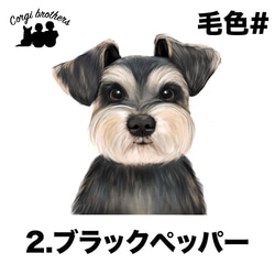 【 シュナウザー 水彩画風 毛色4色 】　スマホケース　クリアソフトケース　犬　うちの子　Android対応 3枚目の画像