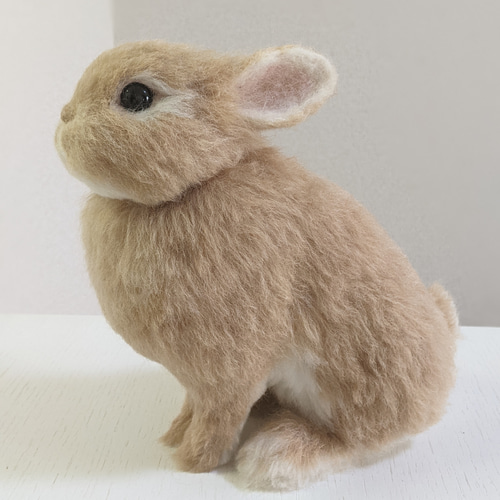 羊毛フェルト　うさぎ  ネザーランドドワーフ 送料無料】羊毛フェルト うさぎ ネザーランドドワーフ