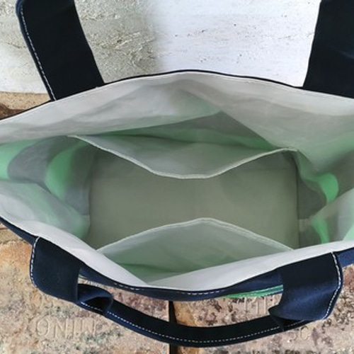 トートバッグ【W-484】セイルバッグ ヨット ハンドメイドバッグ トートバッグ【W-484】セイルバッグ ヨット ハンドメイドバッグ