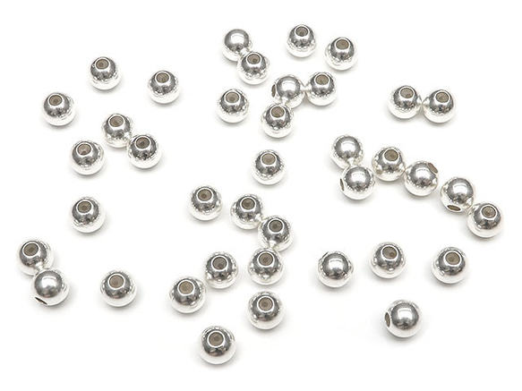 SILVER925 ストッパービーズ 4mm【3コ販売】(SV-876BZ 3枚目の画像