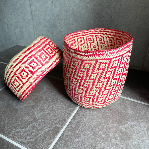 Palma Basket (LL) #3／パルマ バスケット かご メキシコ フリー