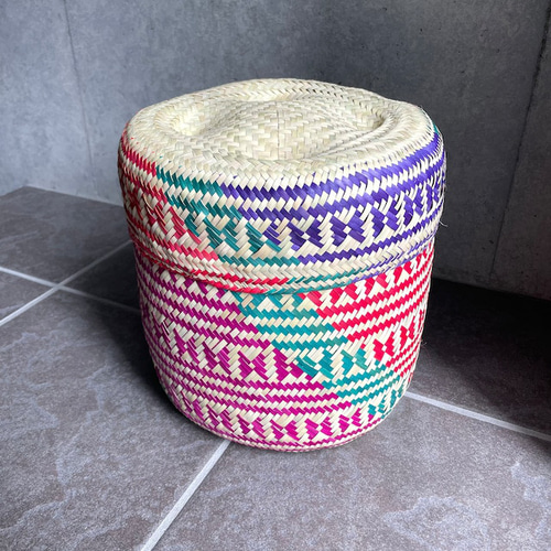 Palma Basket (LL) #5／パルマ バスケット かご メキシコ フリー