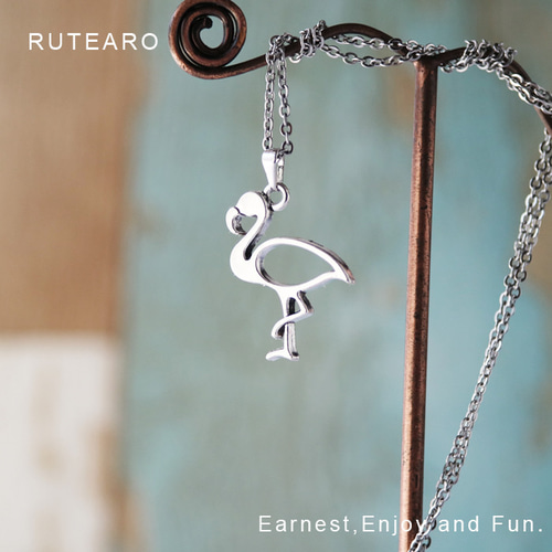 素敵なフラミンゴのネックレス ― 鳥 フラミンゴ ネックレス