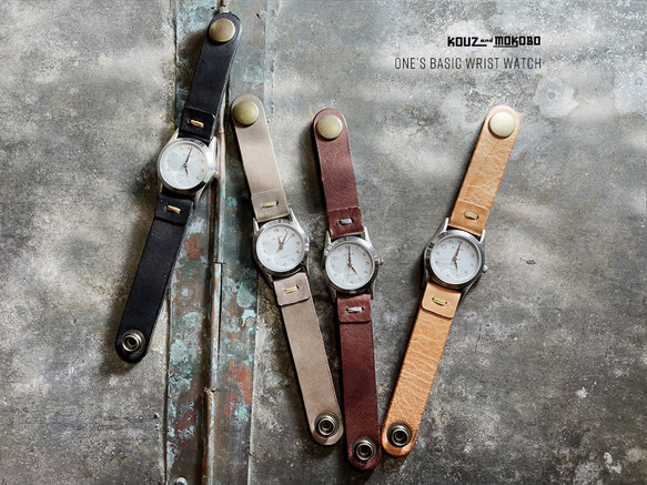 ▶︎ONE令人興奮的皮革手錶「一個人的基本/定製手錶」顏色和尺寸訂購OK（AW220801） 第9張的照片