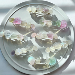 新作♡選べるドライフラワー入り キラキラレジンまんまるヘアゴム