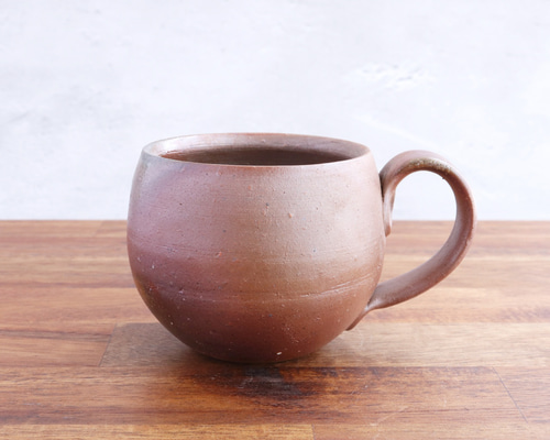備前焼 丸いコーヒーカップ【C】【陶器・マグカップ】 ティー