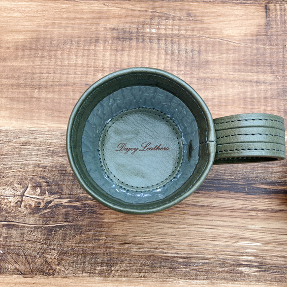 サーモス缶ホルダー本革カバー＜オリーブグリーン＞ 保冷機能付き THERMOS 350mlカバー☆ 人気・おすすめ｜使いやすい・旅行におすすめ 品質保証 全国発送 正規品・日本国内発送・安心保証付き
