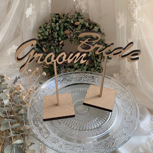 Groom Bride 受付サイン ウェルカムスペース 前撮り 結婚式