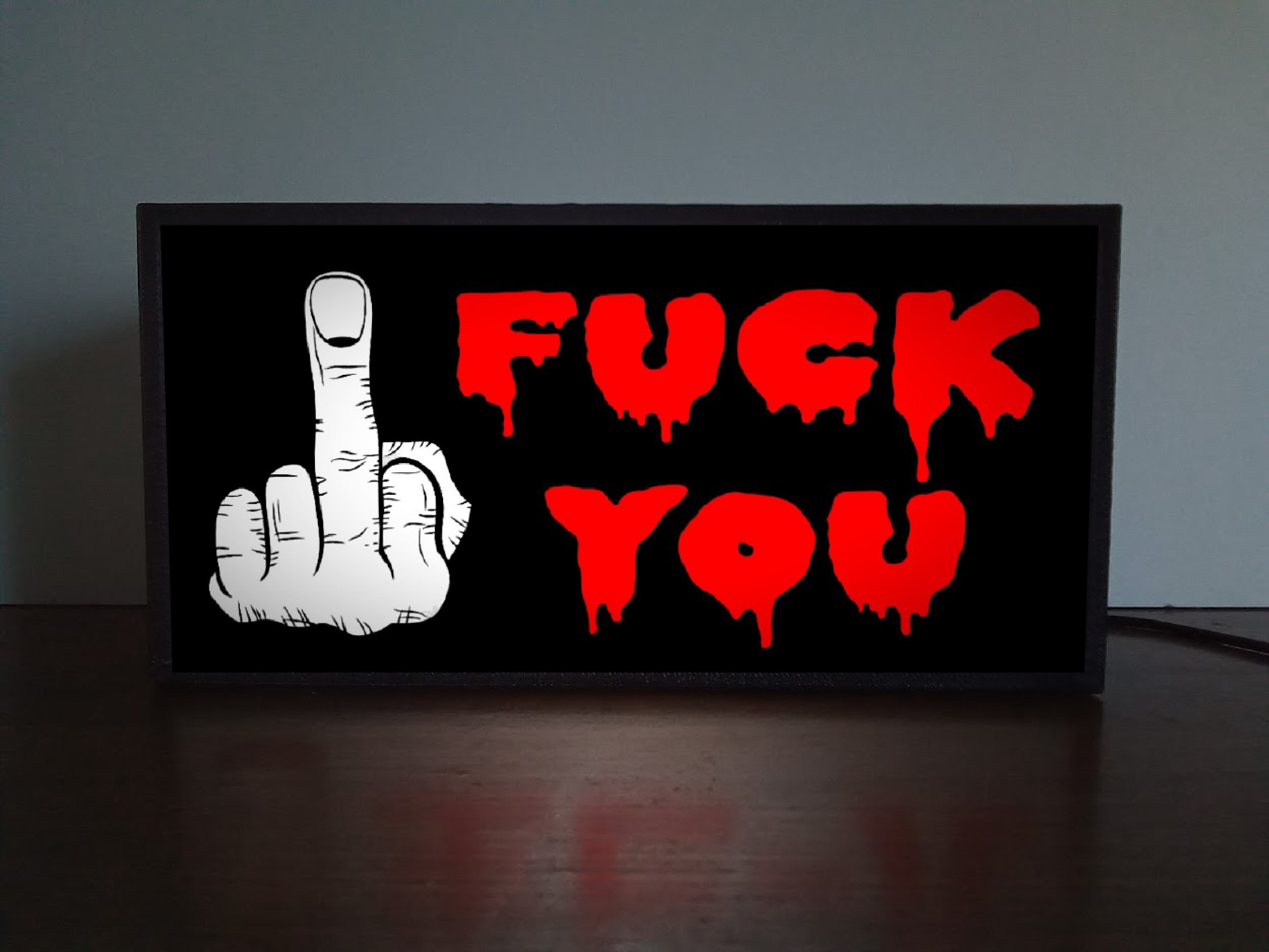 ファックサイン☆置物☆銀☆25☆ミドルフィンガー☆Fuck☆雑貨