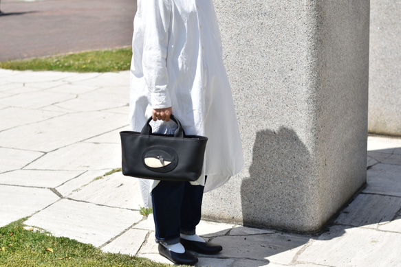 くじらの横長トートバッグ 