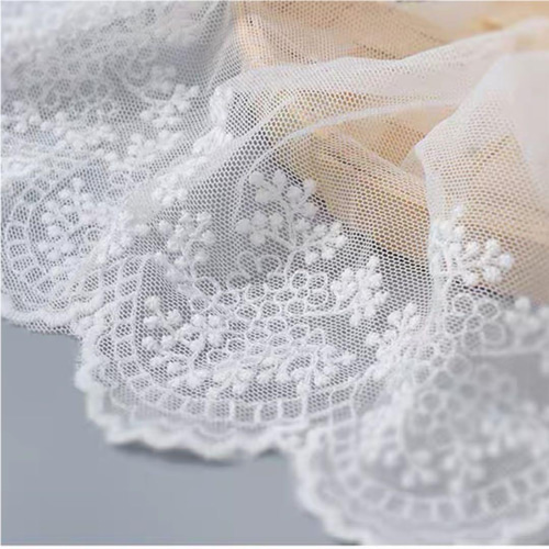 X62 小花柄刺繍チュールレース生地 手芸用品 レース ʚmummyɞ 通販