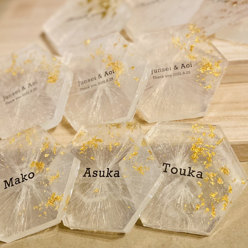 席札】金箔 宝石石鹸 結婚式 その他オーダーメイド h103.soap 通販 