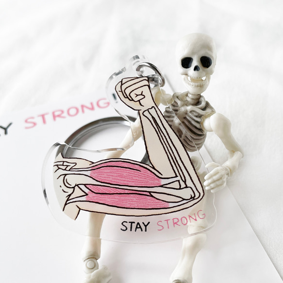 撐住 Stay Strong 心臟 / 內臟鎖匙扣 鑰匙圈 第3張的照片