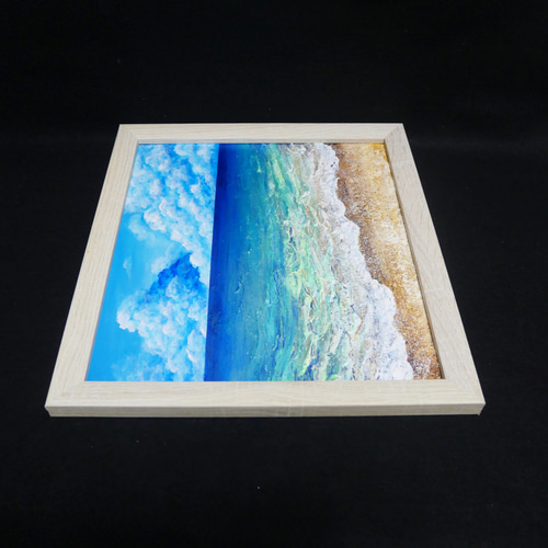 油絵 油彩 油彩画 絵 絵画【夏の海】 絵画 HR 通販 14389474