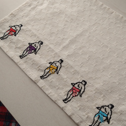お相撲さんの手刺繍ランチョンマット 1枚目の画像