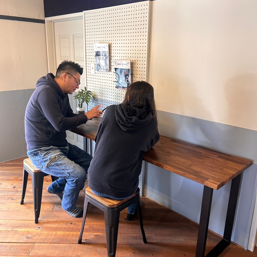 大ヒット商品！！あなただけのカウンターテーブルロ型アイアン脚 2000