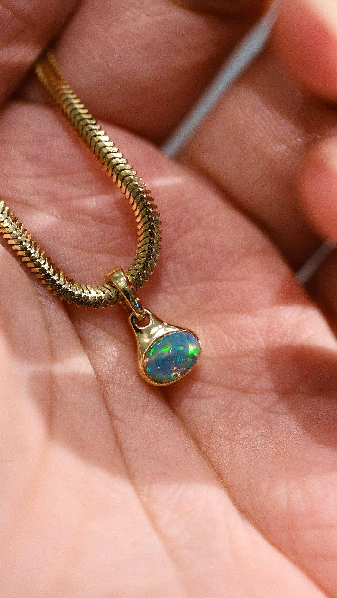 オパール 金 18K ペンダントトップ - 通販 - guianegro.com.br
