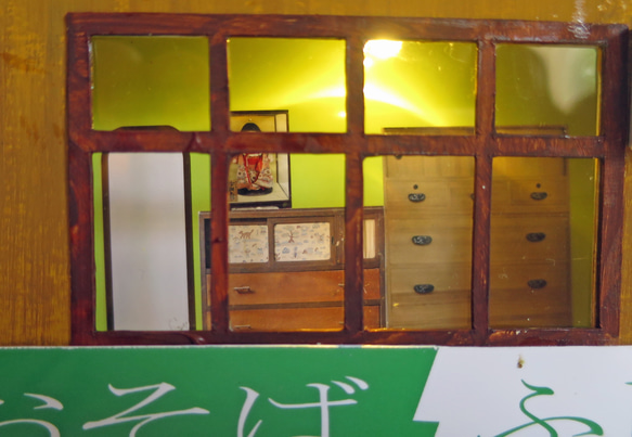 「リアル電飾」　下町のお蕎麦やさん　未着色・組立キット　ジオラマ　ミニチュア 5枚目の画像