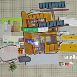 「リアル電飾」　下町のお蕎麦やさん　未着色・組立キット　ジオラマ　ミニチュア 12枚目の画像