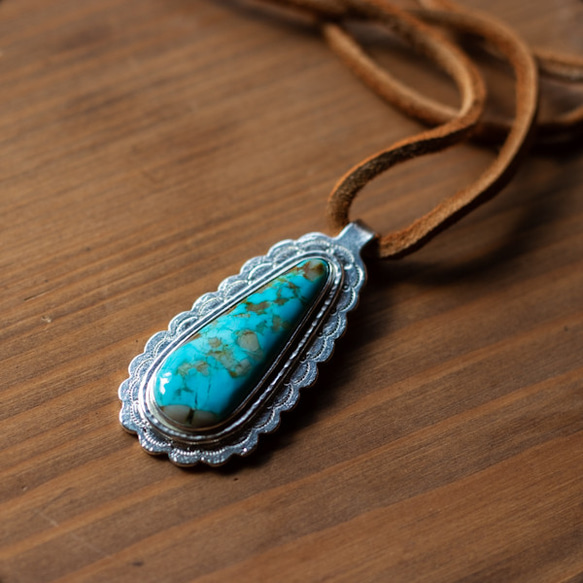 Turquoise Pendant　ターコイズペンダント　ネックレス　 5枚目の画像