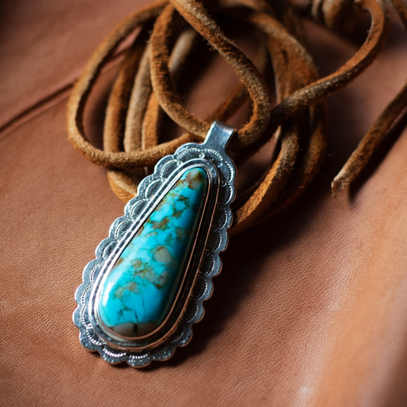 Turquoise Pendant　ターコイズペンダント　ネックレス　 1枚目の画像