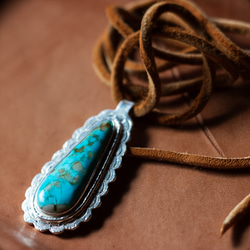 Turquoise Pendant　ターコイズペンダント　ネックレス　 2枚目の画像