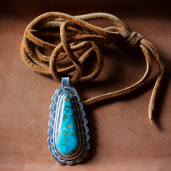 Turquoise Pendant　ターコイズペンダント　ネックレス　 3枚目の画像