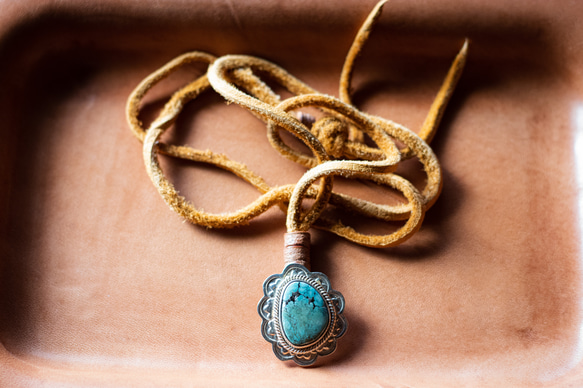 Turquoise Pendant　ターコイズペンダント　ネックレス　 3枚目の画像