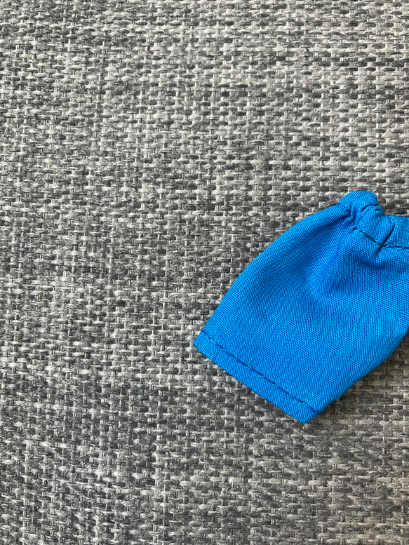 オビツ11 cottonのハーフパンツ　blue 4枚目の画像