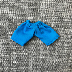 オビツ11 cottonのハーフパンツ　blue 1枚目の画像
