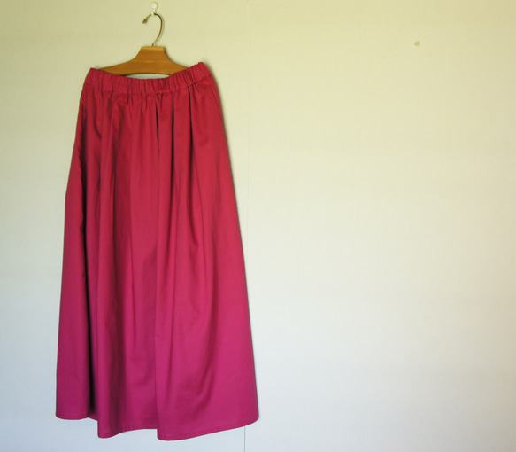 きれい色スカート　ラズベリー 9枚目の画像