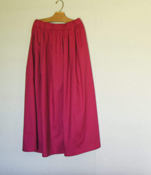 きれい色スカート　ラズベリー 10枚目の画像