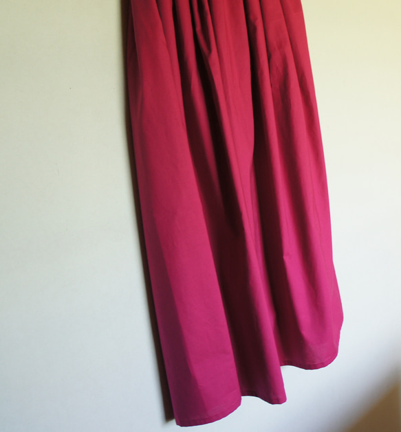 きれい色スカート　ラズベリー 7枚目の画像