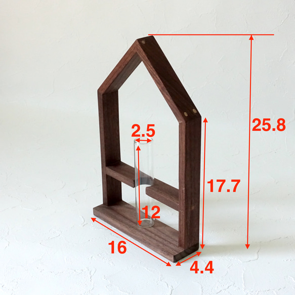 (2803)ウォールナットの無垢を使った一輪挿し 3枚目の画像