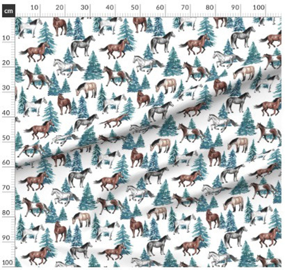 馬 馬柄 ホースの可愛すぎるデザイン 馬術 乗馬 騎士 競馬 輸入生地 生地 ハンドメイド 素材 2枚目の画像