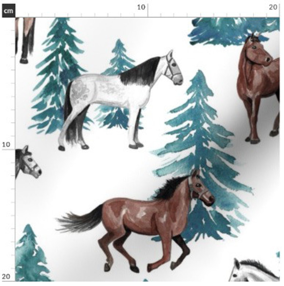 馬 馬柄 ホースの可愛すぎるデザイン 馬術 乗馬 騎士 競馬 輸入生地 生地 ハンドメイド 素材 4枚目の画像