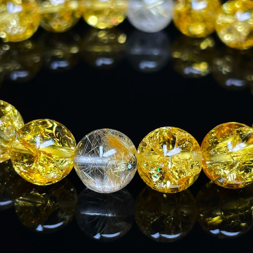 相性抜群の組み合わせ】8mm 天然石 ゴールドルチル シトリン 相性抜群の組み合わせ】8mm 天然石 ゴールドルチル シトリン