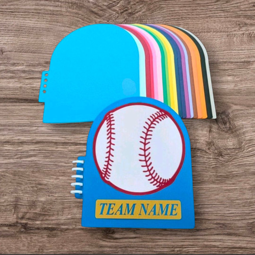 ページが増やせる】寄せ書き・アルバムブック (野球ボール ) 8枚綴り